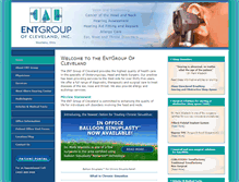 Tablet Screenshot of entgroupcleveland.com